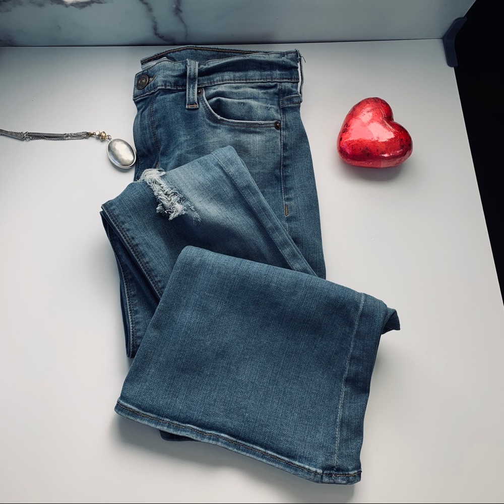 Hudson angel flare distressed jeans 27